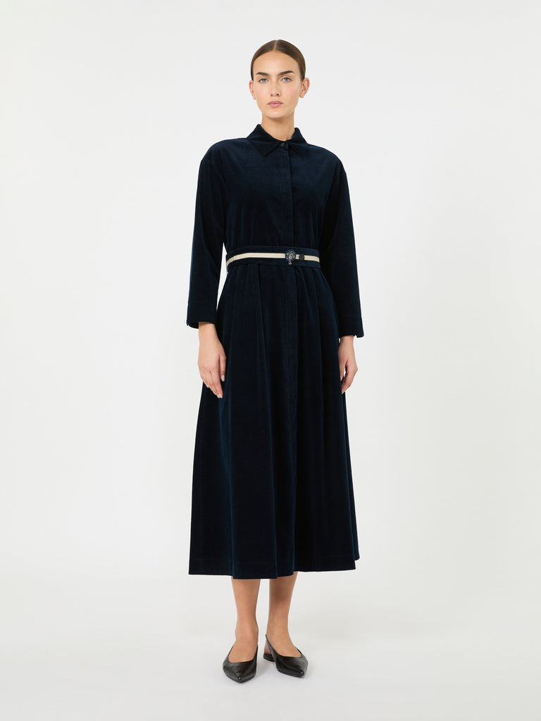 max mara corduroy shirt dress