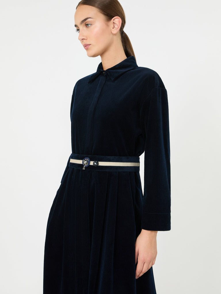 max mara corduroy shirt dress