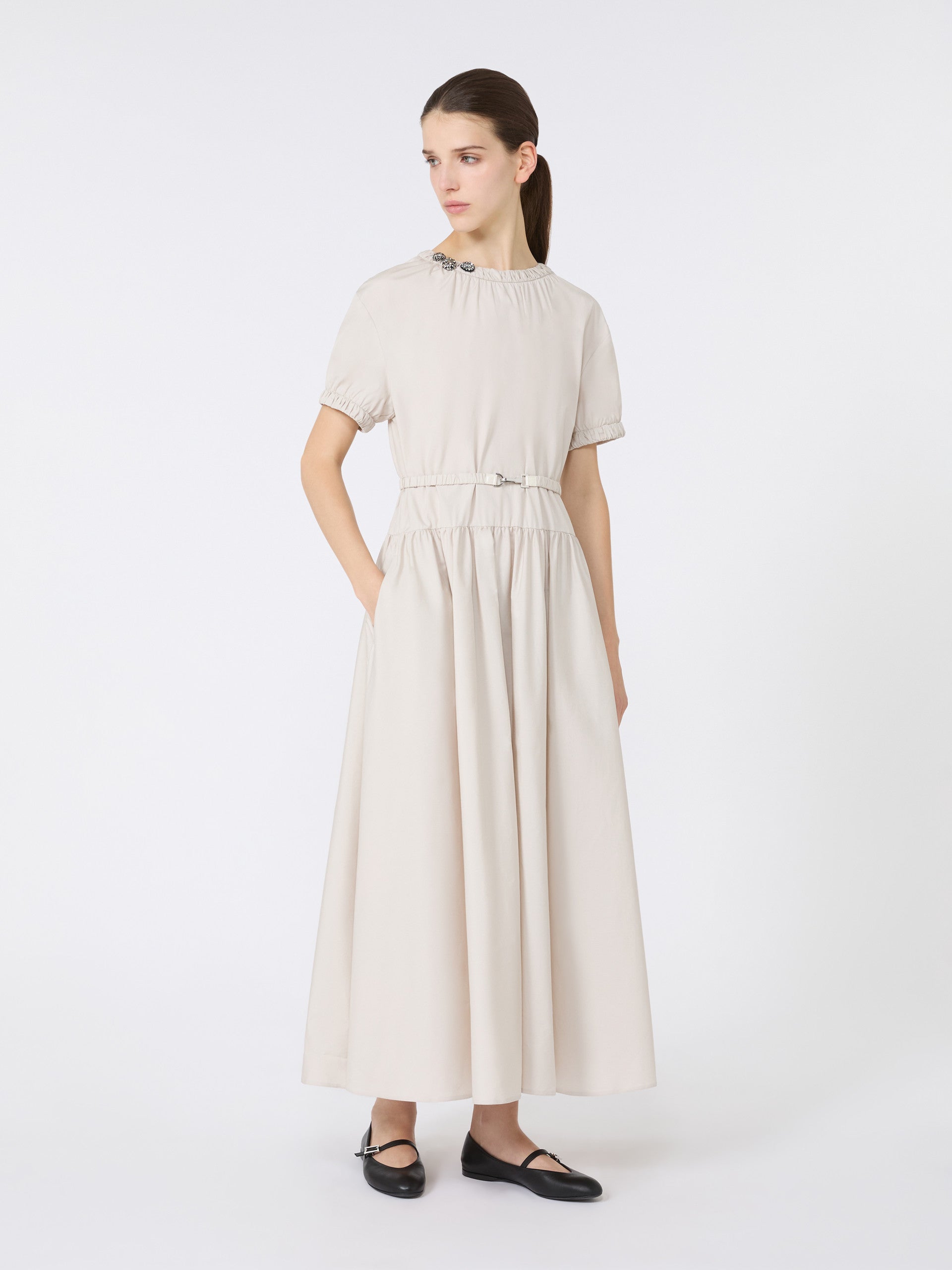Cotton poplin dress