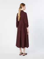 Shirt Dress In Cotton Poplin for Women - Dark Red - Max Mara KSA