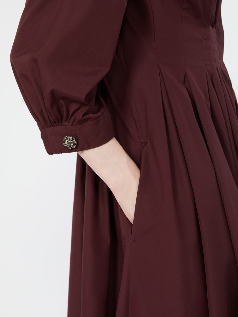 max mara shirt dress in cotton poplin