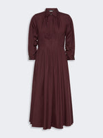 Shirt Dress In Cotton Poplin for Women - Dark Red - Max Mara KSA