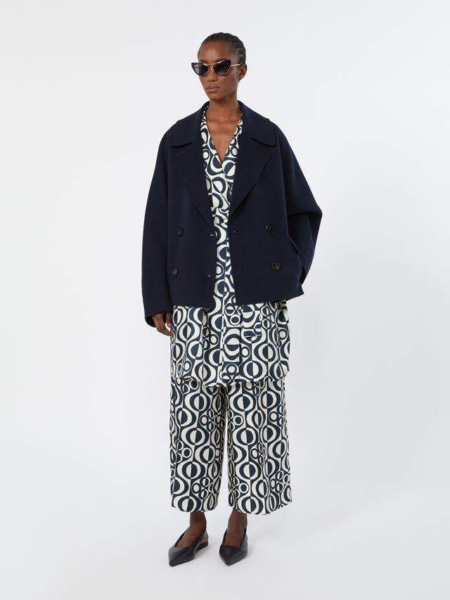 max mara short printed silk wrap dress for women