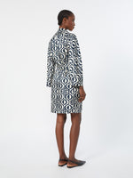 max mara short printed silk wrap dress for women