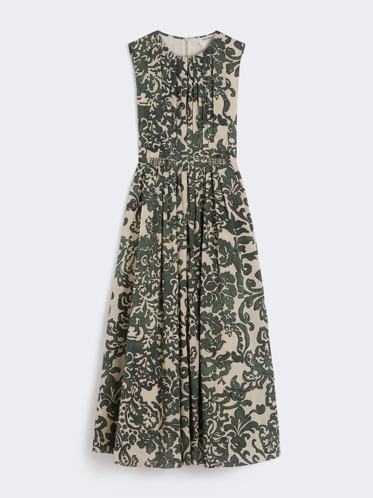 Printed cotton voile dress