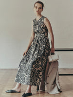 Printed cotton voile dress