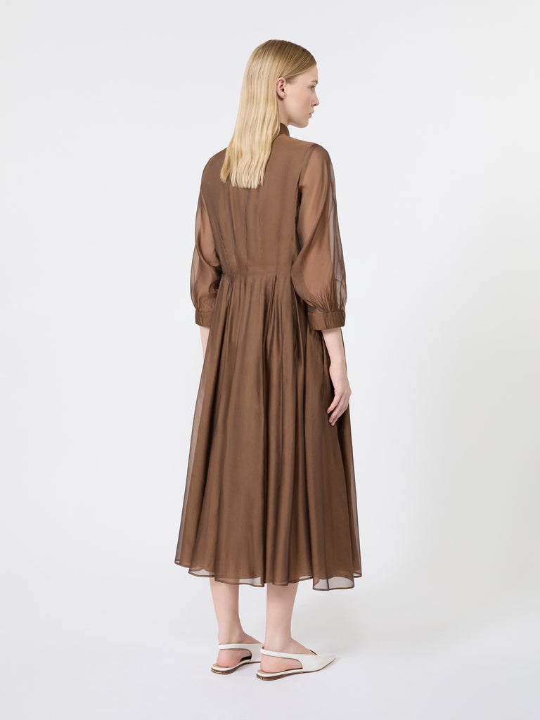 max mara فستان قميص من الأورجانزا