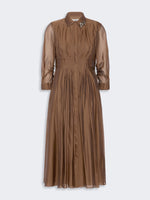 Organza Shirt Dress for Women - Honey - Max Mara KSA