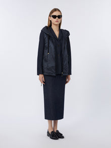 max mara water-repellent padded canvas hooded gilet for women
