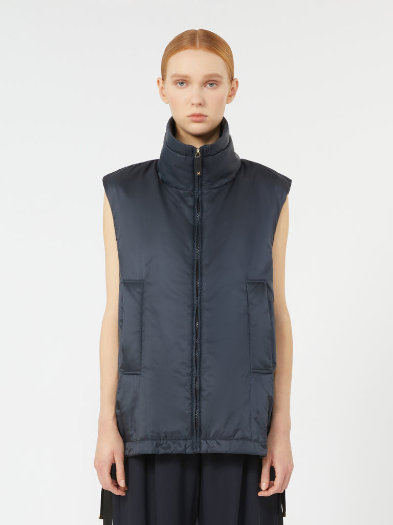 Water-repellent padded gilet