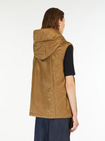 Padded Water-Repellent Hooded Gilet for Women - Caramel - Max Mara KSA