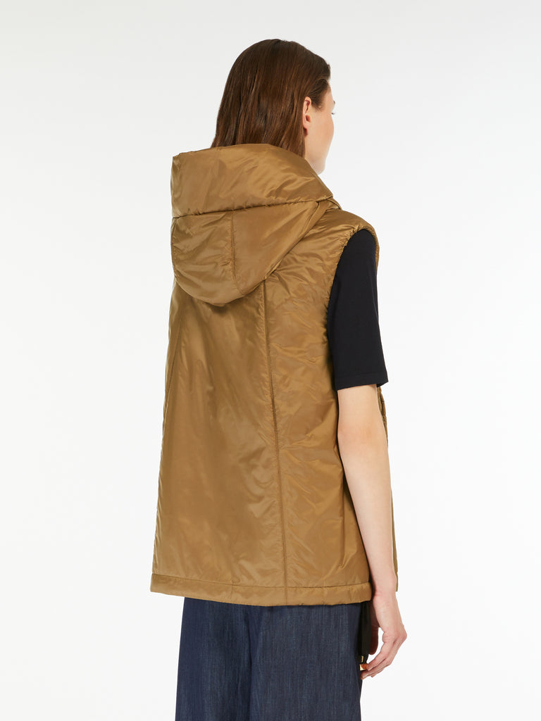 max mara padded water-repellent hooded gilet