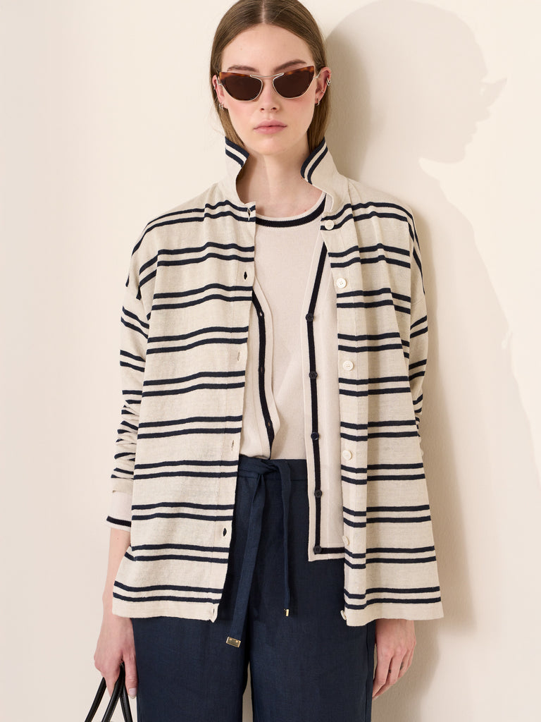 max mara كارديغان من خيوط الكتان