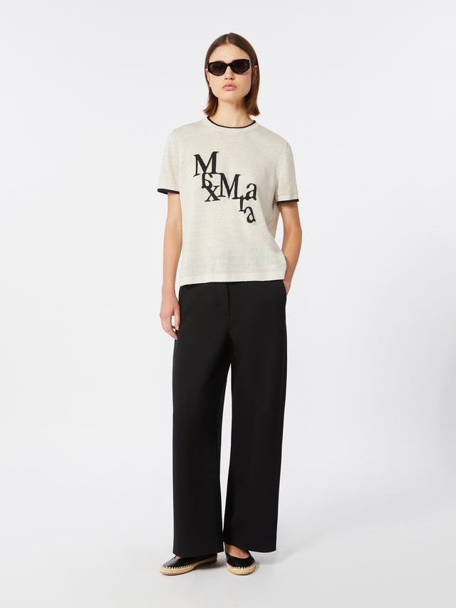 max mara pure linen yarn sweater for women