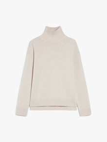 Wool and cashmere polo-neck sweater