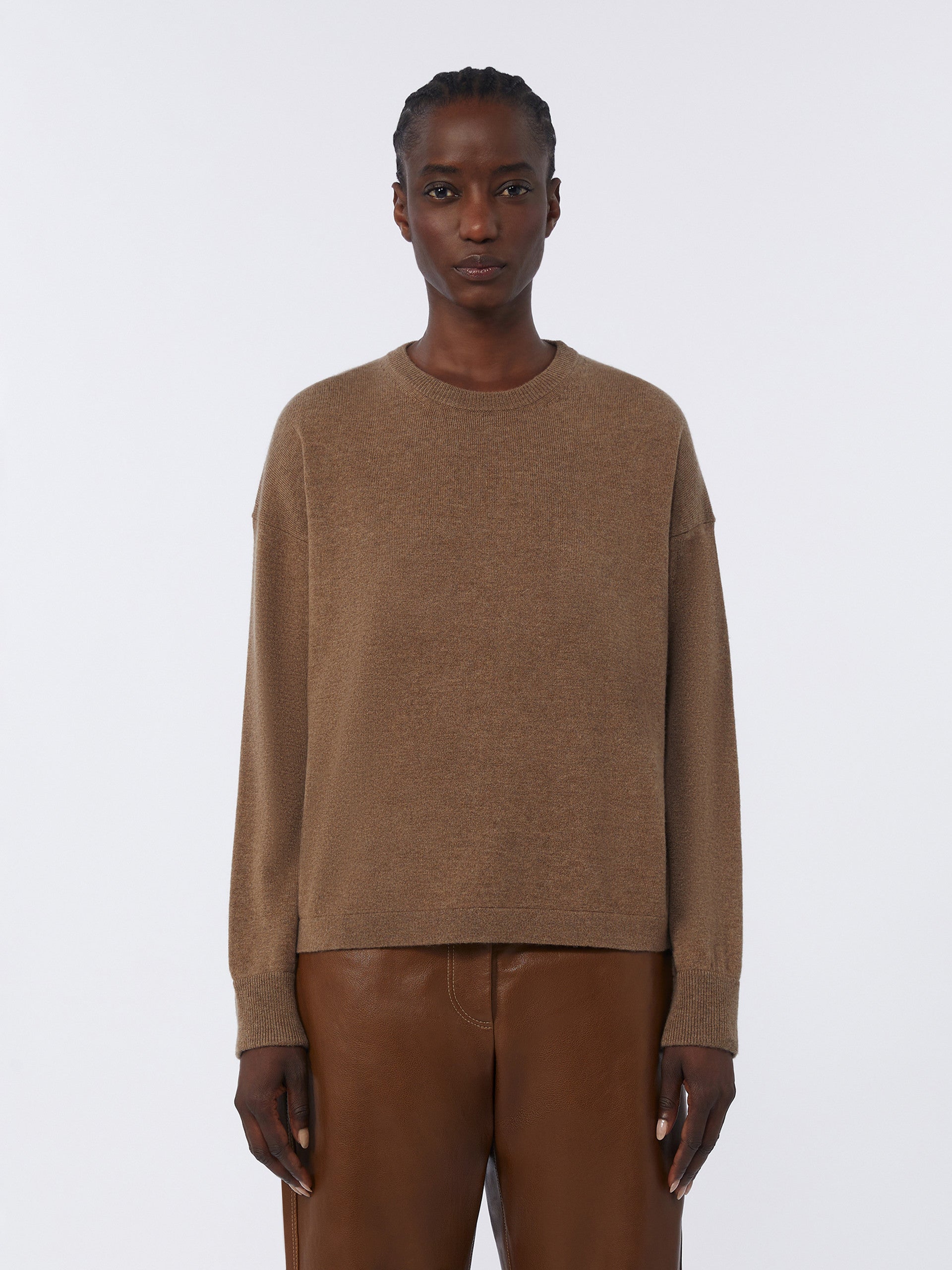 Boxy-fit wool and cashmere sweater, MUD | Max Mara KSA