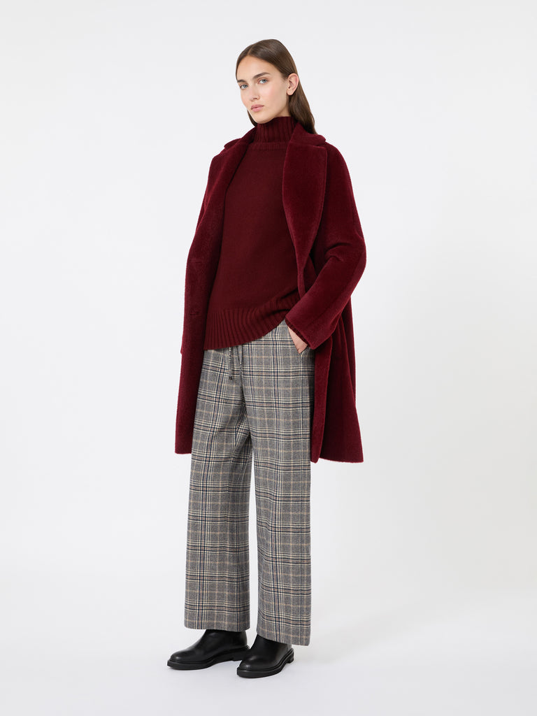 max mara wool and cashmere yarn polo-neck sweater