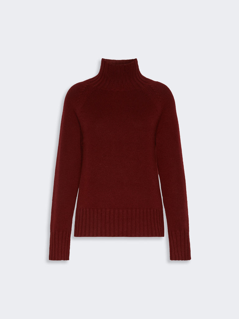 max mara wool and cashmere yarn polo-neck sweater