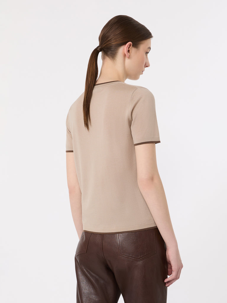 max mara بأكمام قصيرة وووللين يارن سترة