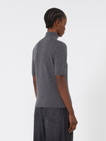 Wool polo-neck sweater