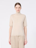 Wool Polo-Neck Sweater for Women - Albino - Max Mara KSA