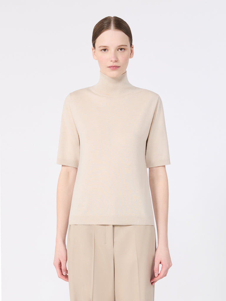 max mara كنزة بياقة عالية من الصوف