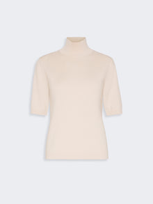 Wool Polo-Neck Sweater for Women - Albino - Max Mara KSA