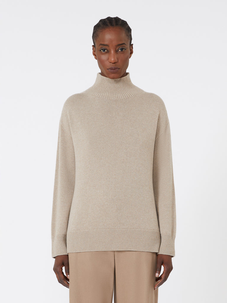 Cashmere polo-neck sweater