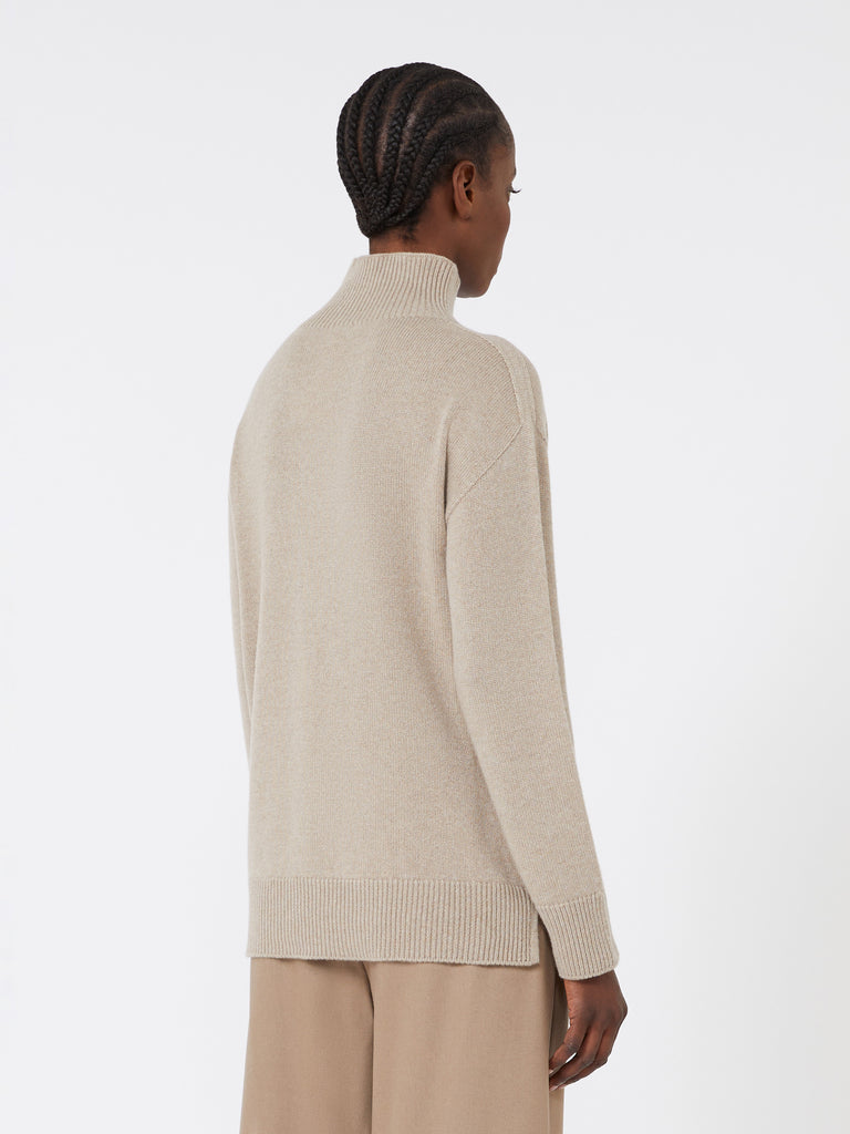 Cashmere polo-neck sweater