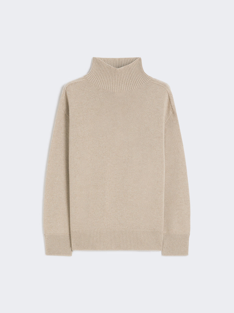 Cashmere polo-neck sweater