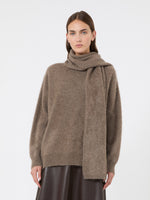 Max Mara Yak yarn sweater with scarf detail for Women