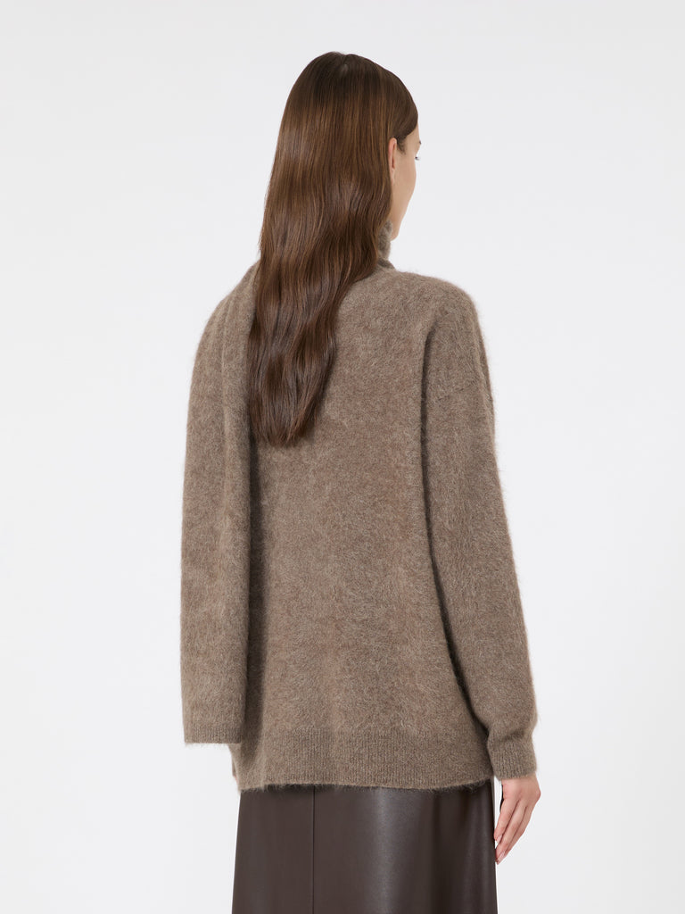 max mara yak yarn sweater with scarf detail