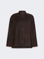 Max Mara Suede Mandarin-neck jacket for Women