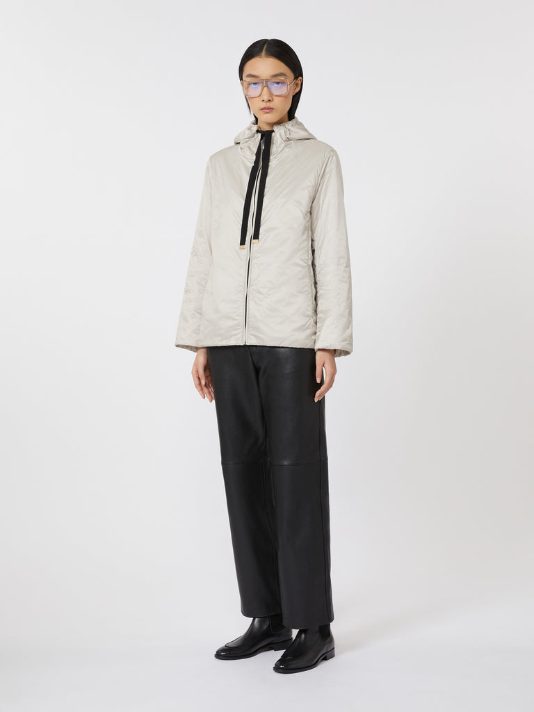 max mara padded water-repellent canvas hooded jacket