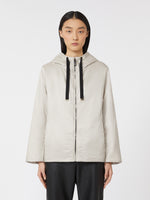 max mara padded water-repellent canvas hooded jacket for women