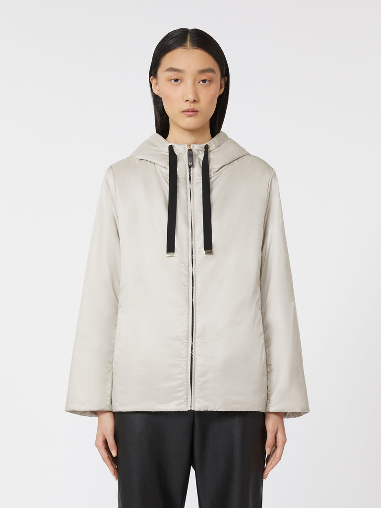 max mara padded water-repellent canvas hooded jacket