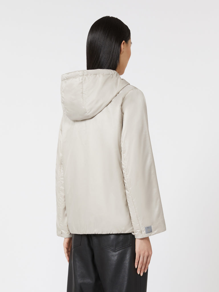max mara padded water-repellent canvas hooded jacket