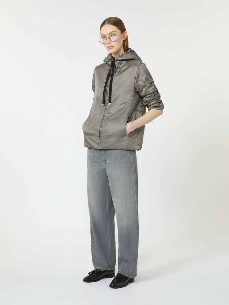 max mara padded water-repellent canvas hooded jacket