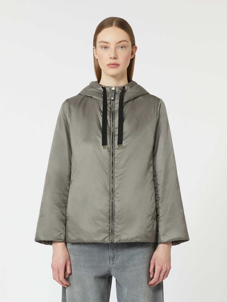 max mara padded water-repellent canvas hooded jacket