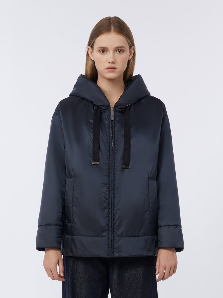 max mara padded water-repellent canvas hooded jacket