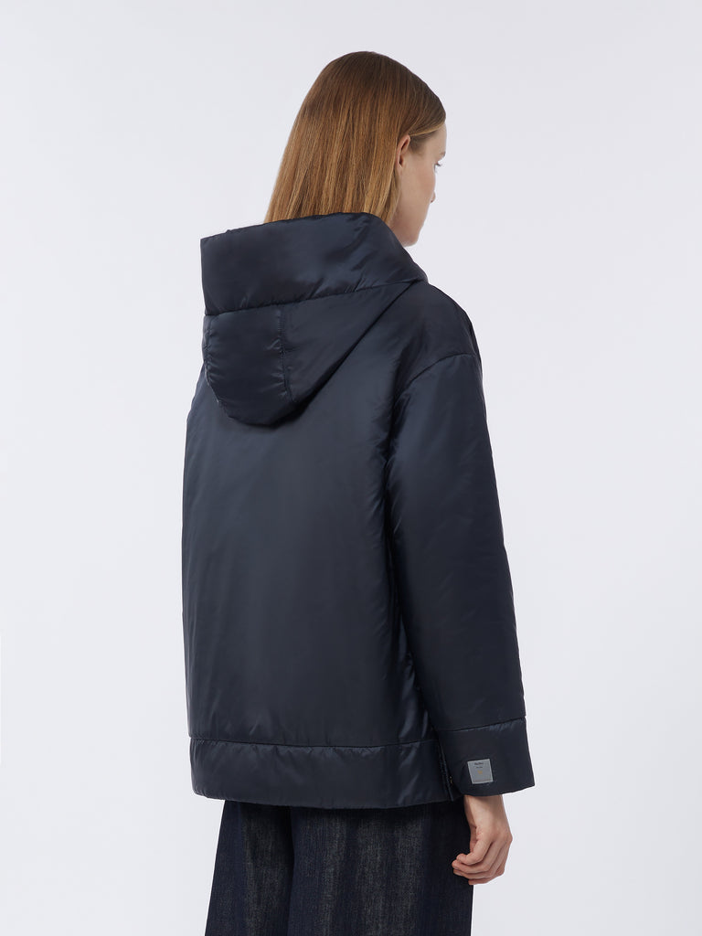 max mara padded water-repellent canvas hooded jacket