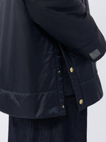 max mara padded water-repellent canvas hooded jacket for women