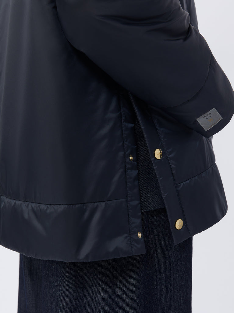 max mara padded water-repellent canvas hooded jacket