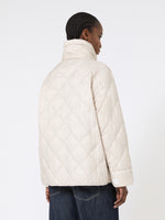 Short water-repellent canvas down jacket