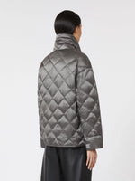 max mara short water-repellent canvas down jacket for women