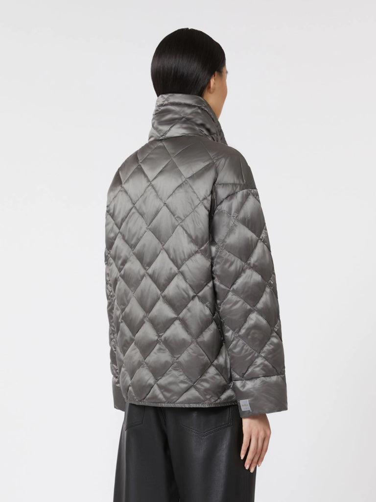 max mara short water-repellent canvas down jacket