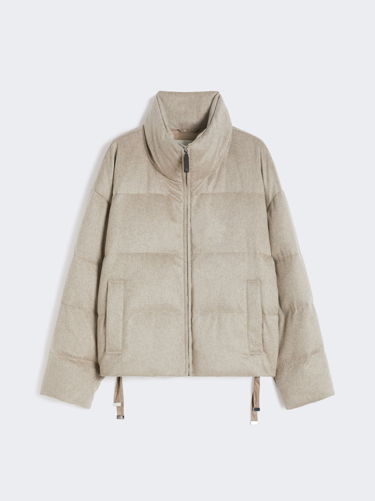 max mara جاكيت منفوخ من صوف الجمل والكانفاس الطارد للماء