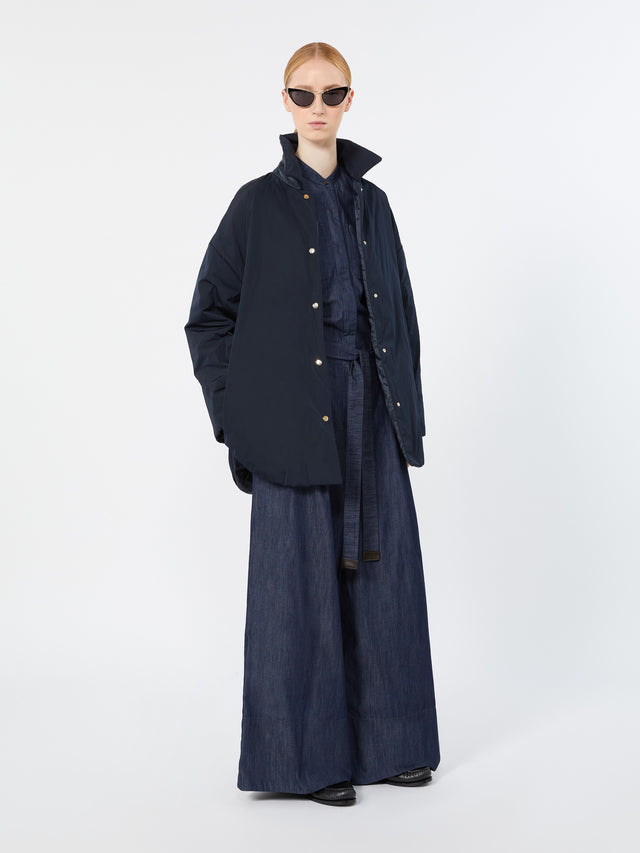 max mara reversible padded jacket in radzmir and water-repellent canvas for women