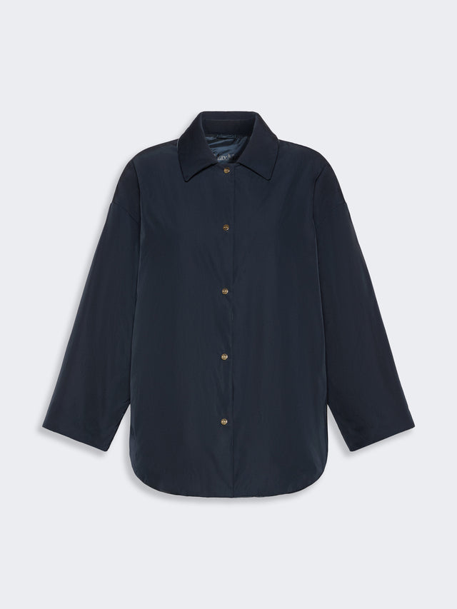 Reversible Padded Jacket In Radzmir And Water-Repellent Canvas for Women - Ultramarine - Max Mara KSA