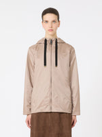Padded, hooded jacket in water-repellent canvas
